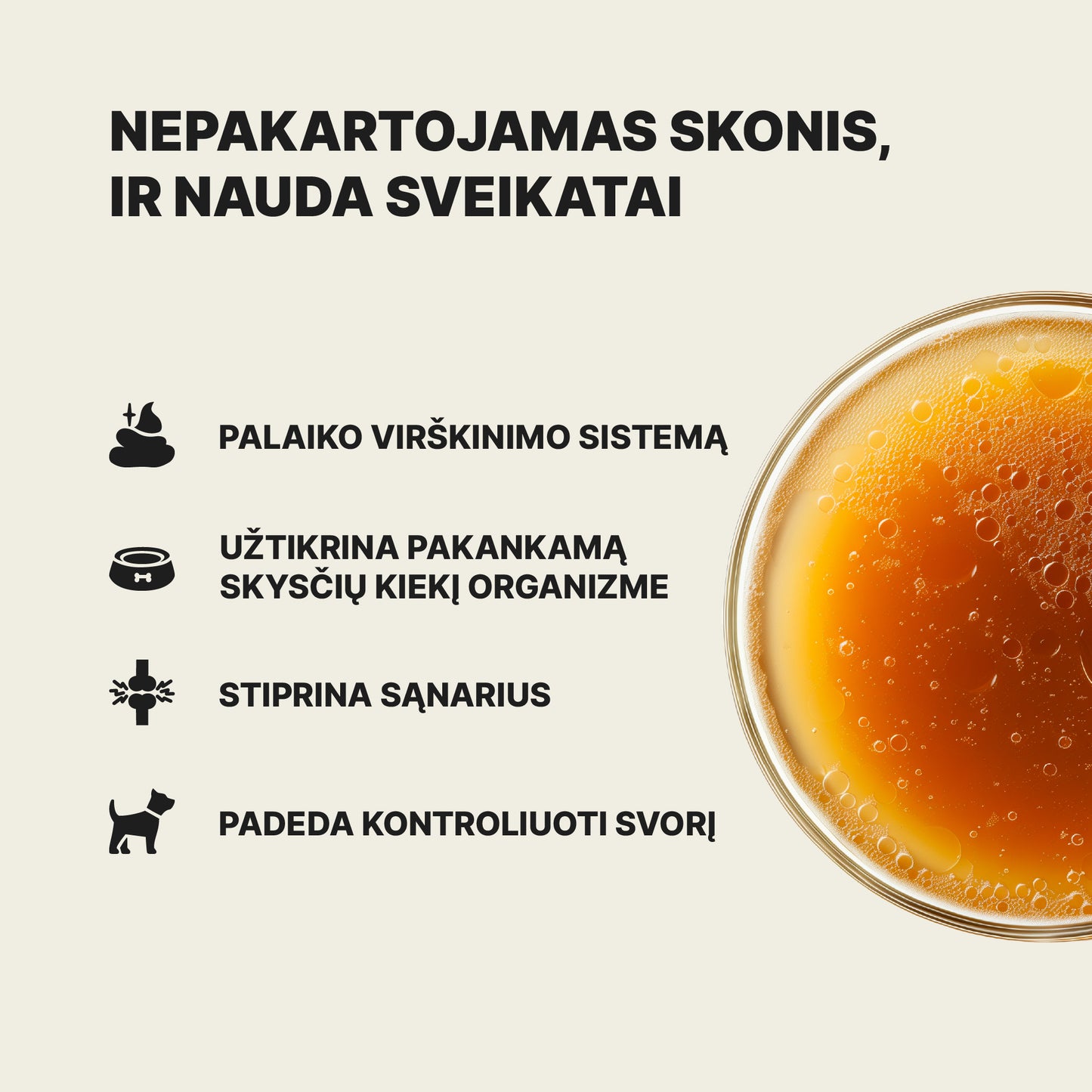 Briedienos kaulų sultinys šunims ir katėms (230 ml)