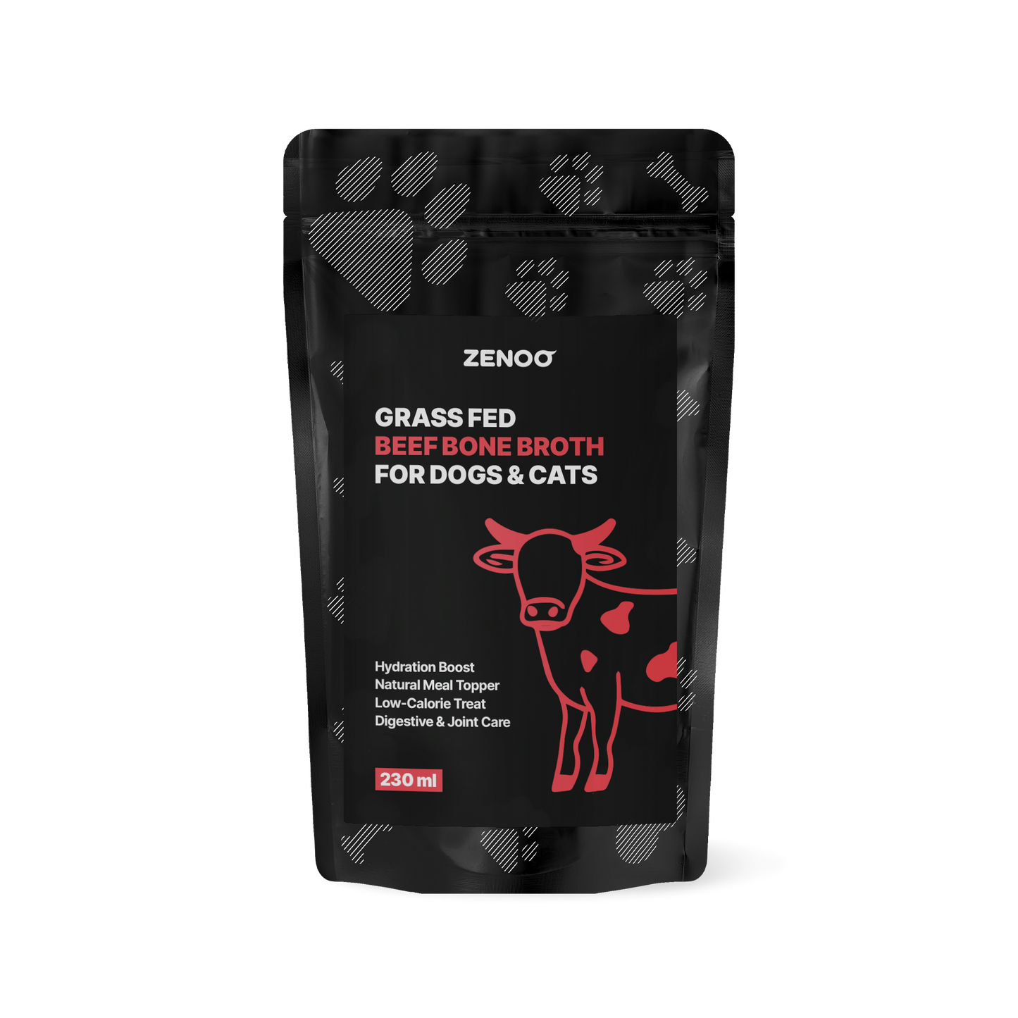Jautienos kaulų sultinys šunims ir katėms (230 ml)