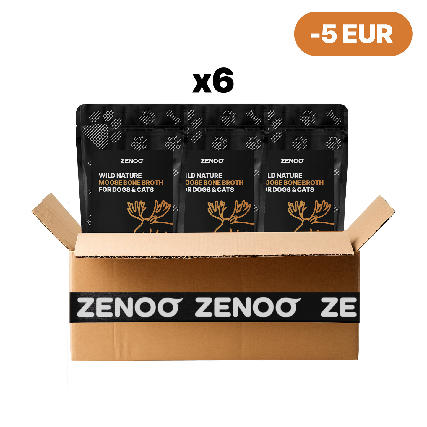 Briedienos kaulų sultinys šunims ir katėms (230 ml)